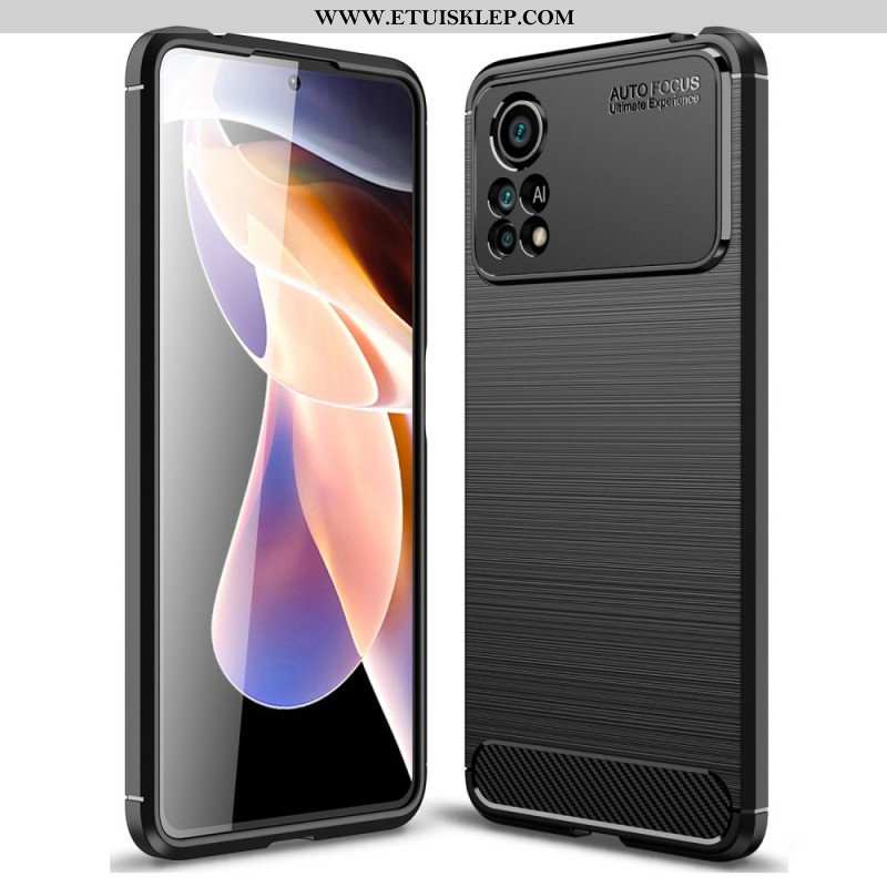 Etui do Poco X4 Pro 5G Szczotkowane Włókno Węglowe